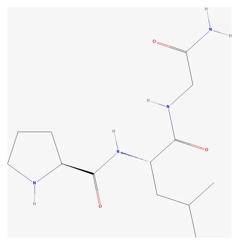 2D chemical structure of Melanostatin DM (C13H24N4O3), as depicted by PubChem