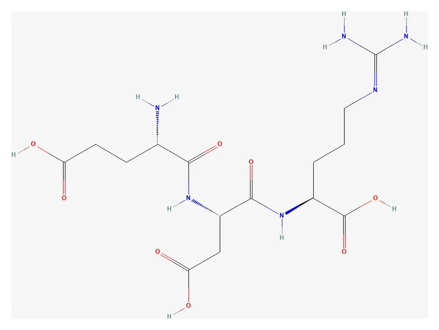 2D chemical structure of Pinealon (C15H26N6O8), as depicted by PubChem